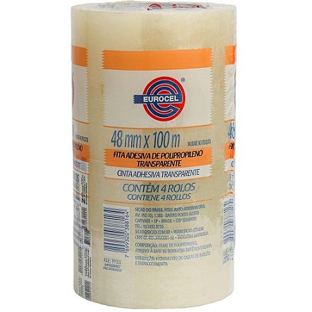 Fita para Empacotamento PP 33 48MMX100M Transparente