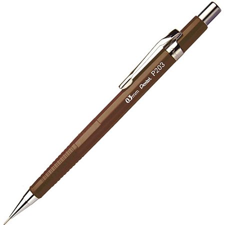 Lapiseira 0.3MM Pentel Marrom