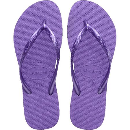 Chinelo Havaianas Feminino SLIM 35/6 Lilas Escuro PAR