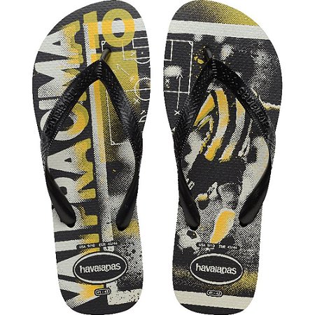 Chinelo Havaianas Masculino TOP Athletic 43/4 Preto PAR