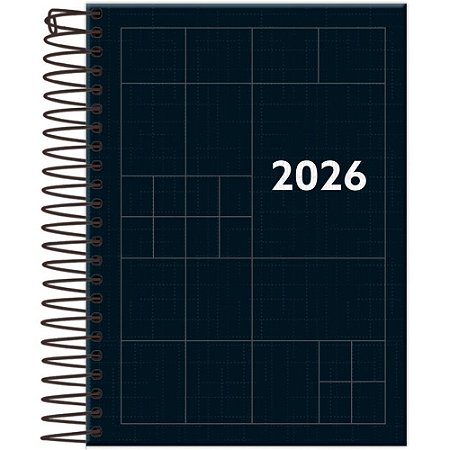 Agenda 2025 Compacta Preta 176F.123X170MM PCT.C/04
