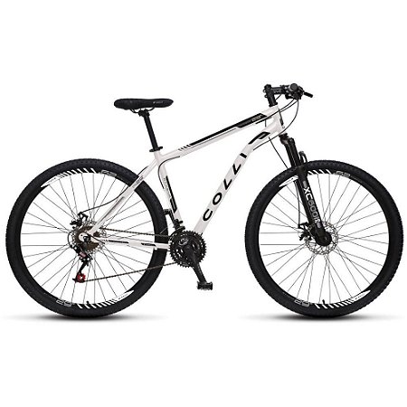 Bicicleta Athena ARO 29 AÇO 21V Suspensão Dianteira Freio Mecânico Branco - Colli Bike