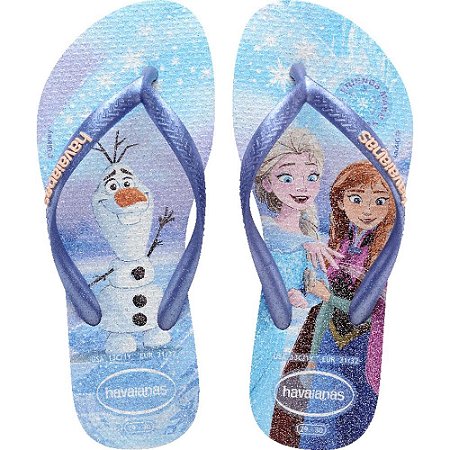 Chinelo Havaianas Infantil KIDS SLIM Princess 29/0 Roxo PAR