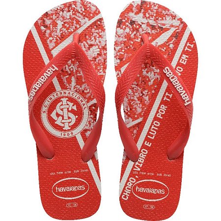 Chinelo Havaianas Licenciado TOP Internacional 41/2 Vermelh PAR