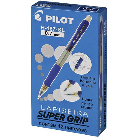 Lapiseira 0.7MM Supergrip H-187 Azul