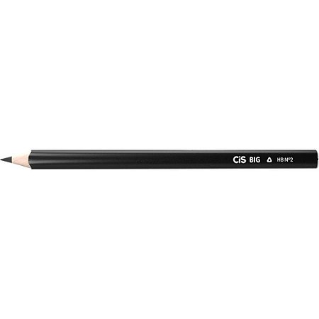 Lapis Preto Jumbo CIS HB N.2 Preto Plastic BIG
