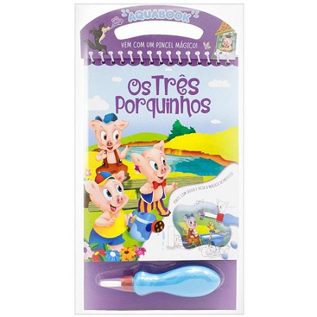 Livro Aquabook os 3 Porquinhos 27,6X13,6 10PG