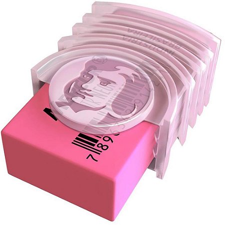Borracha Colorida TR Neon Capa Plastica 1RS/1LR