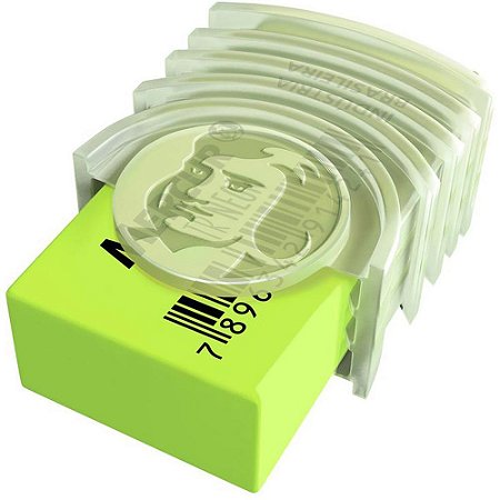 Borracha Colorida TR Neon Capa Plastica 1AM/1VD