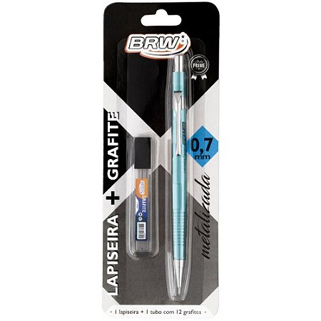 Lapiseira 0.7MM Metalizada Azul C/GRAFITE