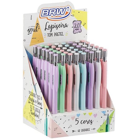 Lapiseira 2.0MM Cores Sortida COR Pastel (S)