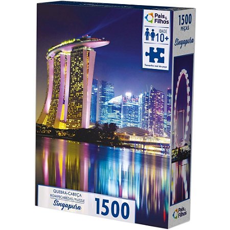 QUEBRA-CABECA Cartonado Singapura 1500 Pecas