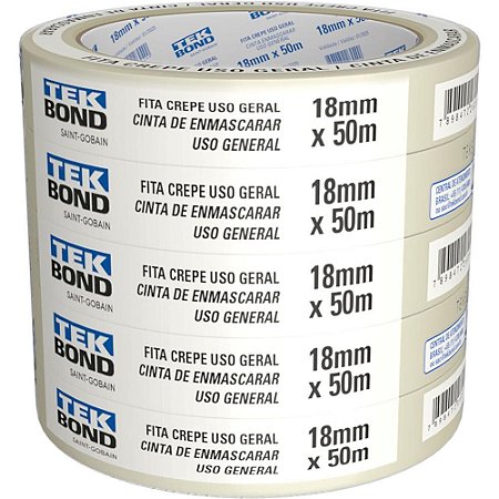 Fita Crepe Branca 18MMX50M. (7898472262520)