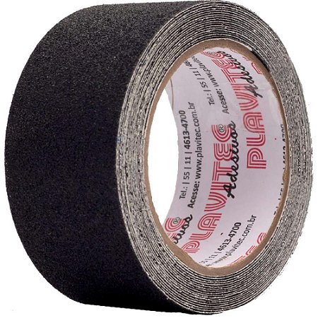 Fita para Demarcacao de Solo Antiderrapante 50MMX5MTS Preta