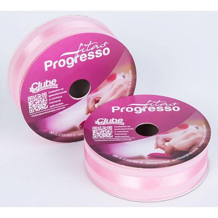 Fita Voal com Cetim 22MM 10M. Rosa Claro (7891521461288)