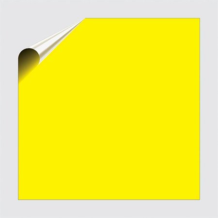 Toalha Plastica 78X78CM Perolizada Amarela 10F Rolo