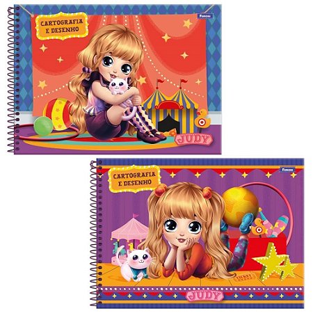 Caderno Desenho UNIV Capa Dura JUDY 80FLS. PCT.C/05