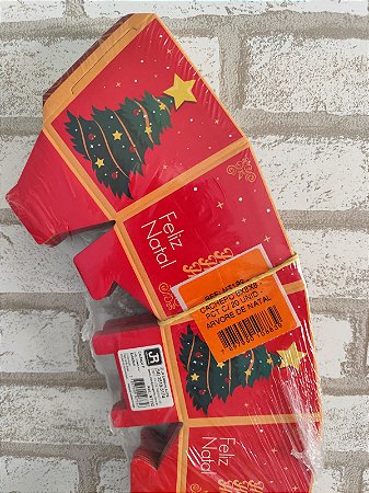 Cachepo Arvore de Natal 8CM X 8CM X 8CM PCTE C/20 - JR Embalagem