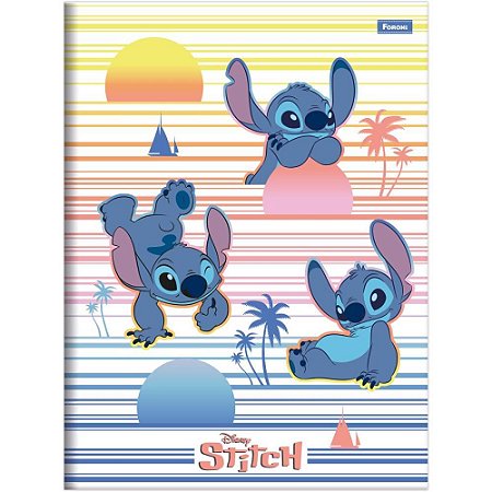 Caderno Brochura 1/4 Capa Dura STITCH 80F PCT.C/10