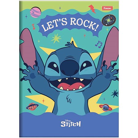 Caderno Brochura 1/4 Capa Dura STITCH 80F PCT.C/10