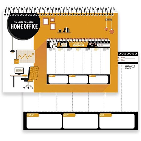 AGENDA/PLANNER Permanente Home Office ESP.53F.320X22MM PCT.C/10
