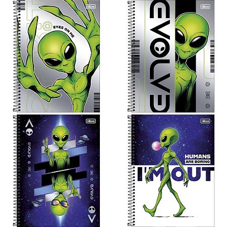 Caderno 01X1 Capa Dura ORBIT 80FLS Connect PCT.C/04