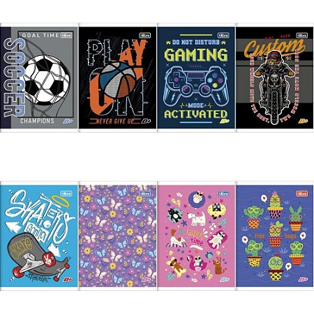 Caderno Brochura 1/4 D+ 96 Folhas MASC/FEM. PCT.C/10