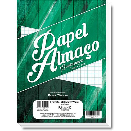 Papel Almaco Quadriculado 7X7 200X275MM