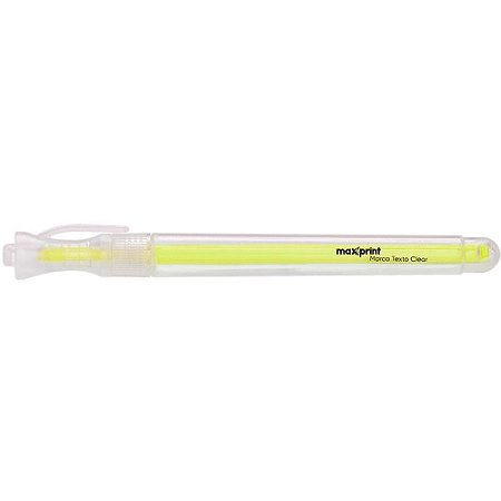 Caneta Marca Texto Clear Amarela CX.C/12