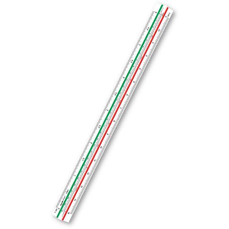 Escalimetro Triangular 30CM C/6 Escalas