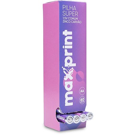 Pilha Zinco Super AA MAX 1,5V 15PCTX4UN