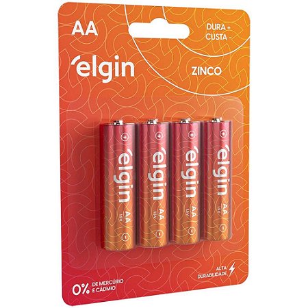 Pilha Zinco Pequena AA 10BLISTERSX4UNIDADE