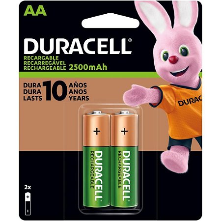 Pilha Recarregavel Pequena AA 2500MAH