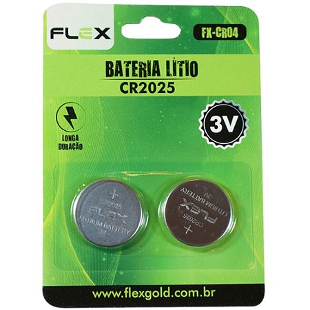 Pilha Bateria Botao CR2025 3V CART.C/02