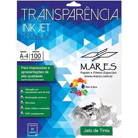 Transparencia INKJET INKKET A4 210X297MM. sem Tarja