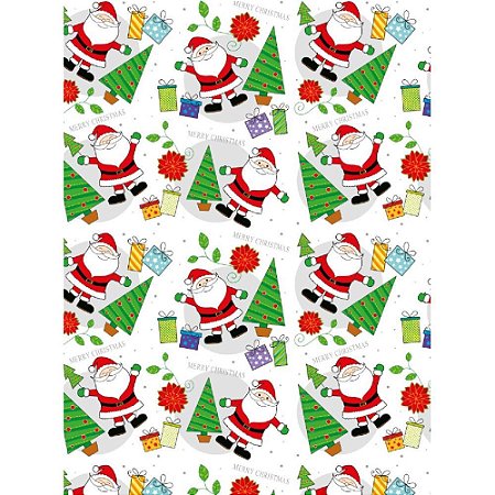 Papel Presente Natal 66X96CM Sortido PCT.C/25