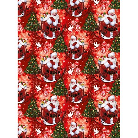 Papel Presente Natal 48X66CM Sortido PCT.C/50