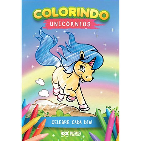 Livro Infantil Colorir Unicornios P/COLORIR 10PGS PCT.C/10