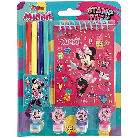 Livro Infantil Colorir STAMP PACK Minnie Carimbos