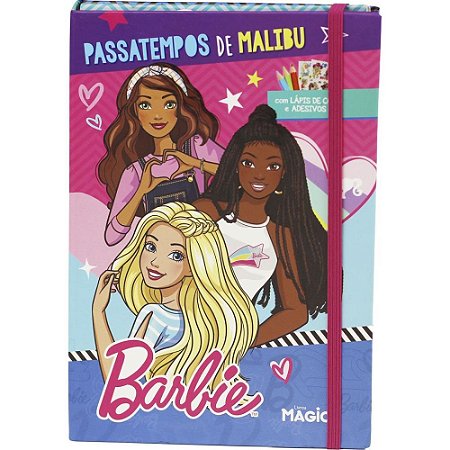 Livro com Adesivos Passatempo Barbie C/LAPIS COR