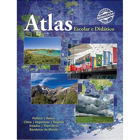 Livro ATLAS Escolar e Didatico Cp.dura 80P