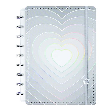 Caderno Inteligente Medio GREY Love 80FLS