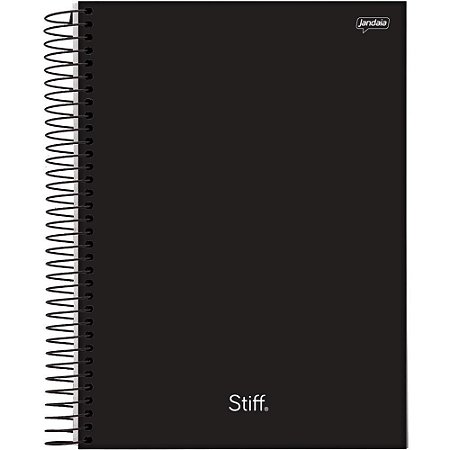 Caderno Espiral 1/4 Capa Dura STIFF SLIM 80FLS. Preto PCT.C/05