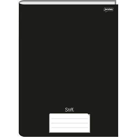 Caderno Brochurao STIFF SLIM 80FLS. Preto PCT.C/05
