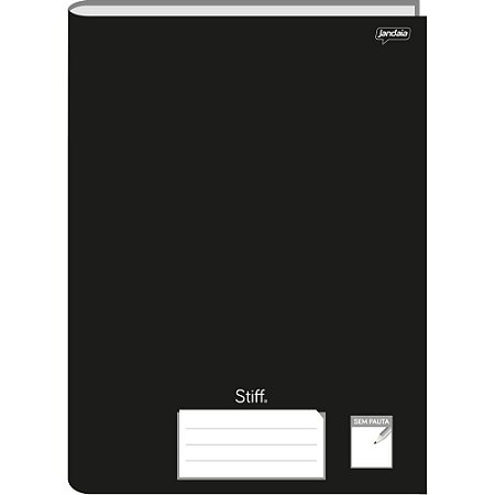 Caderno Brochurao sem Pauta STIFF 96 Folhas Preto CD. PCT.C/05
