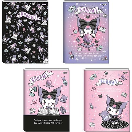 Caderno Brochurao Capa Dura Kuromi 80 FLS PCT.C/05