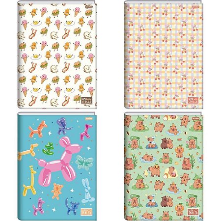 Caderno Brochura 1/4 Capa Dura Stella 80FLS. PCT.C/05