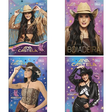 Caderno Brochura 1/4 Capa Dura ANA Castela 80FLS PCT.C/05