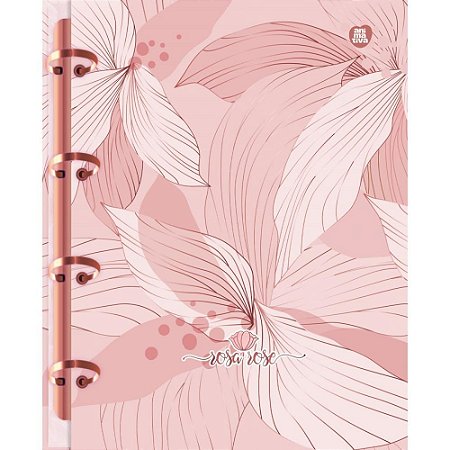 Caderno Argolado Rosa Rose 160F