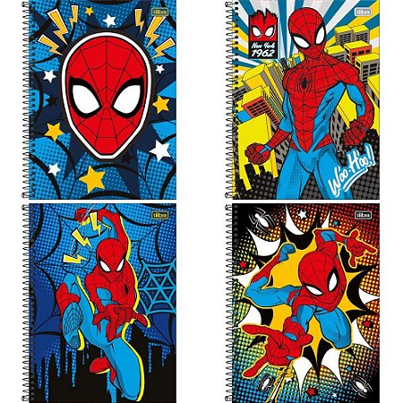 Caderno 10X1 Capa Dura SPIDER-MAN 160FLS FIT PCT.C/04